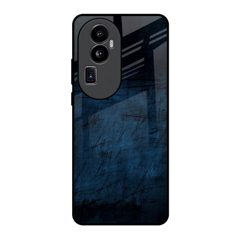 Dark Blue Grunge Glossy Case for Oppo Reno10 Pro Plus 5G