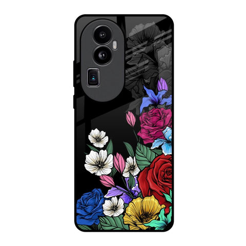 Rose Flower Bunch Art Glossy Case for Oppo Reno10 Pro Plus 5G