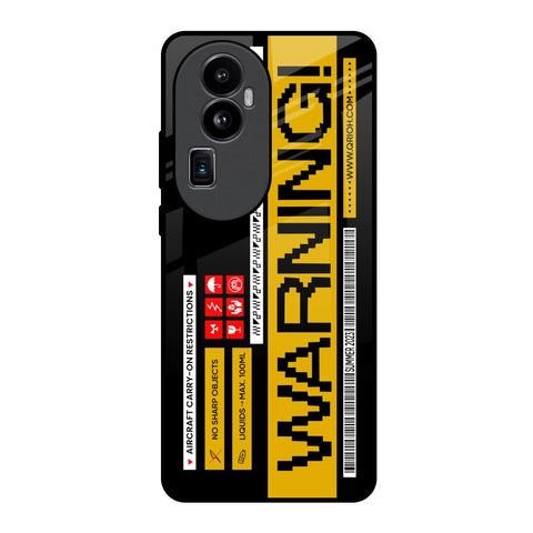 Aircraft Warning Glossy Case for Oppo Reno10 Pro Plus 5G