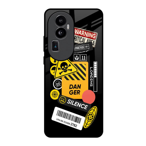 Danger Signs Glossy Case for Oppo Reno10 Pro Plus 5G