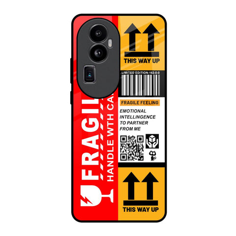 Handle With Care Glossy Case for Oppo Reno10 Pro Plus 5G