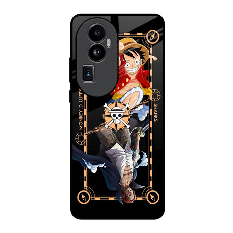 Shanks & Luffy Glossy Case for Oppo Reno10 Pro Plus 5G