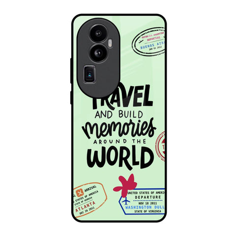 Travel Stamps Glossy Case for Oppo Reno10 Pro Plus 5G