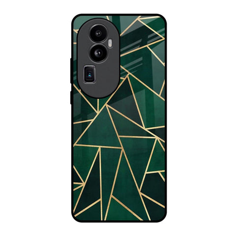 Abstract Green Glossy Case For Oppo Reno10 Pro Plus 5G