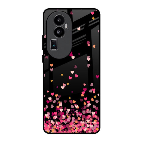 Heart Rain Fall Glossy Case For Oppo Reno10 Pro Plus 5G