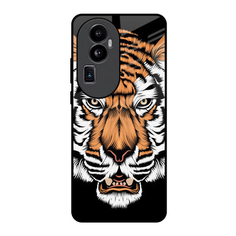 Angry Tiger Glossy Case For Oppo Reno10 Pro Plus 5G