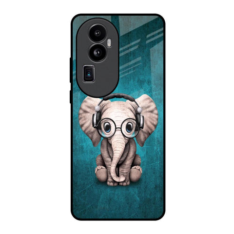 Adorable Baby Elephant Glossy Case For Oppo Reno10 Pro Plus 5G