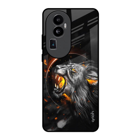 Aggressive Lion Glossy Case for Oppo Reno10 Pro Plus 5G