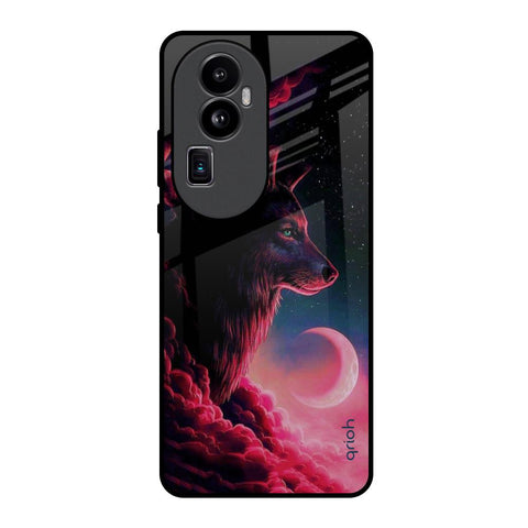 Moon Wolf Glossy Case for Oppo Reno10 Pro Plus 5G