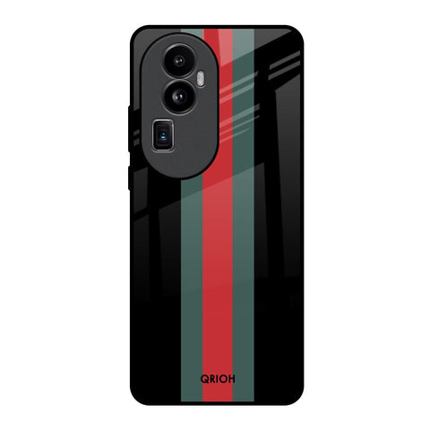 Vertical Stripes Glossy Case for Oppo Reno10 Pro Plus 5G