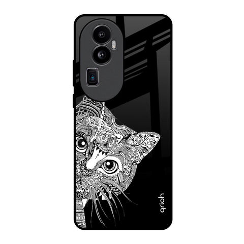 Kitten Mandala Glossy Case for Oppo Reno10 Pro Plus 5G