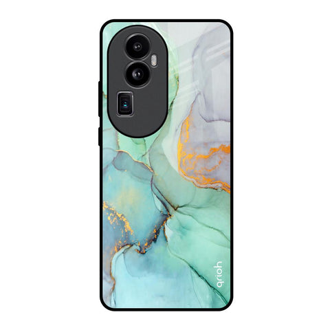 Green Marble Glossy Case for Oppo Reno10 Pro Plus 5G