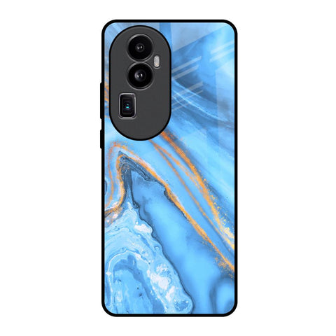Vibrant Blue Marble Glossy Case for Oppo Reno10 Pro Plus 5G