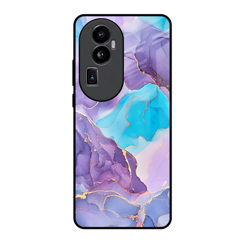 Alcohol ink Marble Glossy Case for Oppo Reno10 Pro Plus 5G