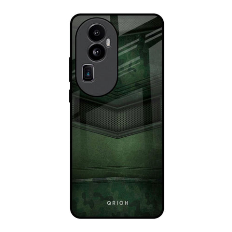 Green Leather Glossy Case for Oppo Reno10 Pro Plus 5G