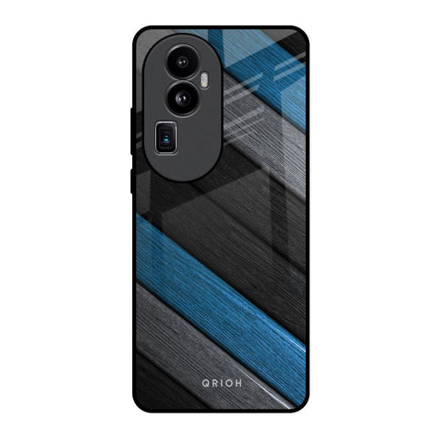 Multicolor Wooden Effect Glossy Case for Oppo Reno10 Pro Plus 5G