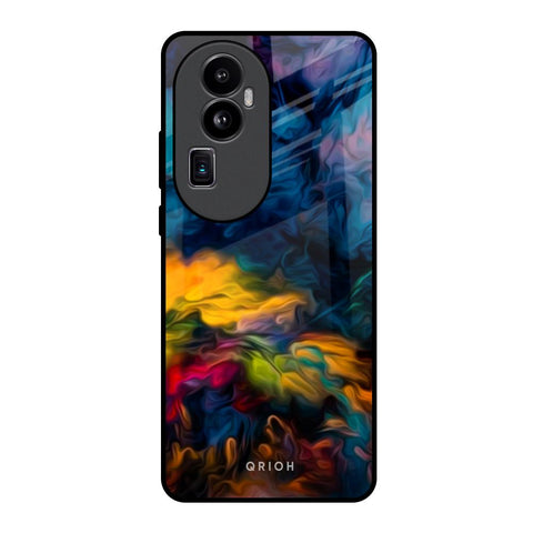 Multicolor Oil Painting Glossy Case for Oppo Reno10 Pro Plus 5G