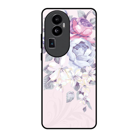 Elegant Floral Glossy Case for Oppo Reno10 Pro Plus 5G
