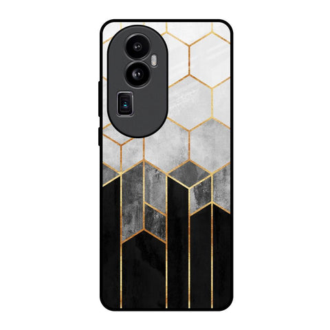 Tricolor Pattern Glossy Case for Oppo Reno10 Pro Plus 5G