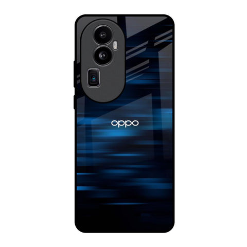Blue Rough Abstract Glossy Case for Oppo Reno10 Pro Plus 5G