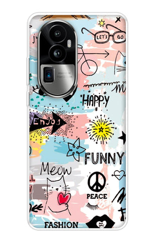 Happy Doodle Soft Cover for Oppo Reno10 Pro Plus 5G