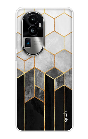 Hexagonal Pattern Soft Cover for Oppo Reno10 Pro Plus 5G