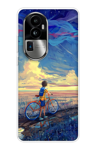 Riding Bicycle to Dreamland Soft Cover for Oppo Reno10 Pro Plus 5G