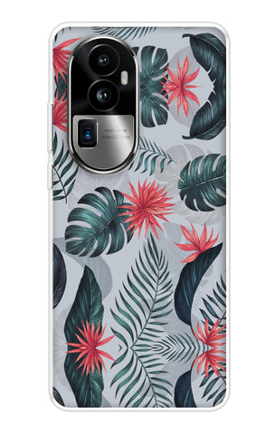 Retro Floral Leaf Soft Cover for Oppo Reno10 Pro Plus 5G