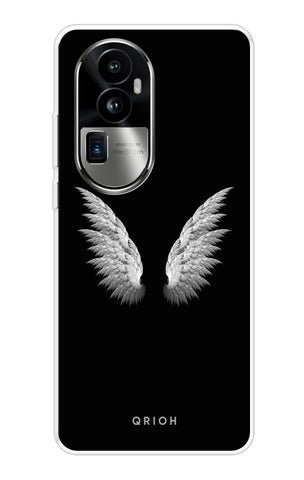 White Angel Wings Soft Cover for Oppo Reno10 Pro Plus 5G