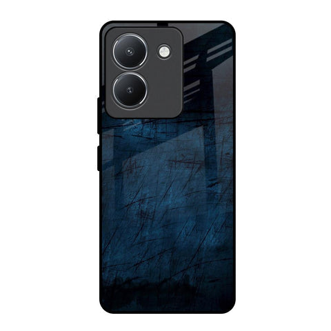 Dark Blue Grunge Glossy Case for Vivo Y36