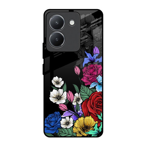 Rose Flower Bunch Art Glossy Case for Vivo Y36