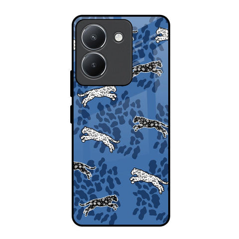 Blue Cheetah Glossy Case for Vivo Y36