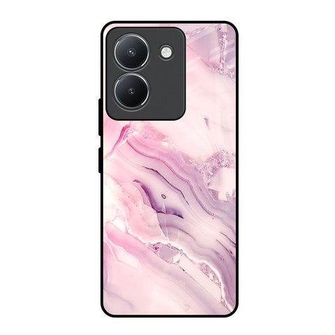 Diamond Pink Gradient Glossy Case For Vivo Y36