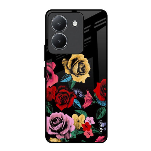 Floral Decorative Glossy Case For Vivo Y36