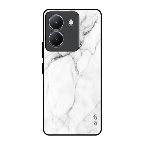 Modern White Marble Glossy Case for Vivo Y36