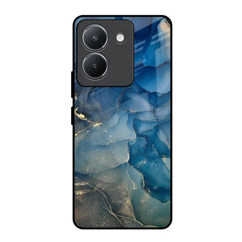 Blue Cool Marble Glossy Case for Vivo Y36