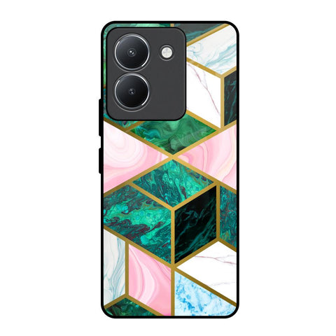 Seamless Green Marble Glossy Case for Vivo Y36