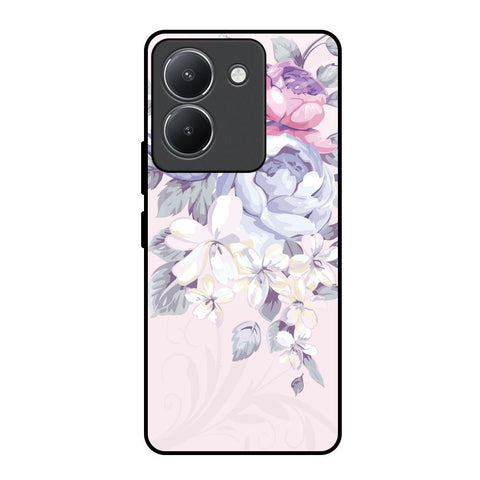 Elegant Floral Glossy Case for Vivo Y36