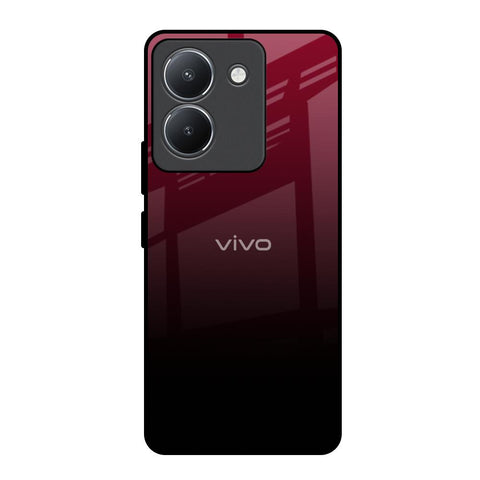 Wine Red Glossy Case For Vivo Y36