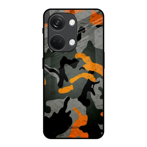 Camouflage Orange Glossy Case For OnePlus Nord 3 5G