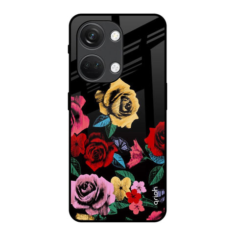 Floral Decorative Glossy Case For OnePlus Nord 3 5G