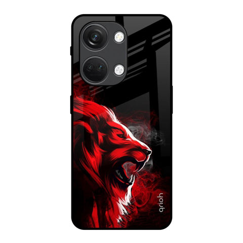 Red Angry Lion Glossy Case for OnePlus Nord 3 5G