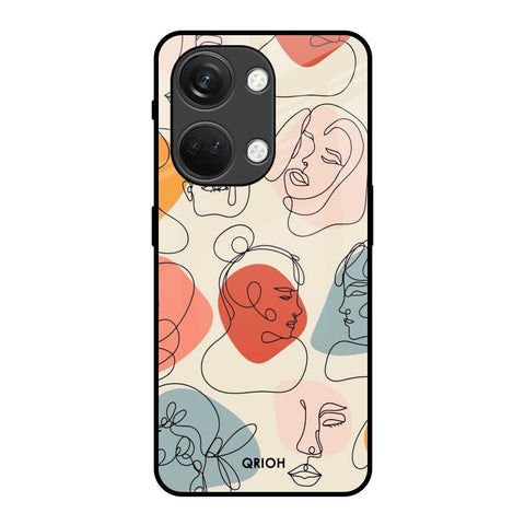 Abstract Faces Glossy Case for OnePlus Nord 3 5G