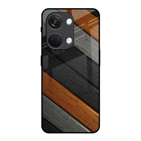 Tri Color Wood Glossy Case for OnePlus Nord 3 5G