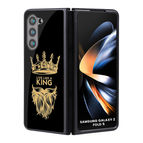 King Life Glossy Case for Samsung Galaxy Z Fold5 5G
