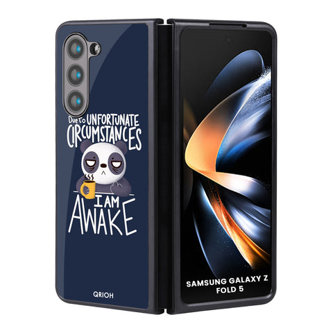 Struggling Panda Glossy Case for Samsung Galaxy Z Fold5 5G