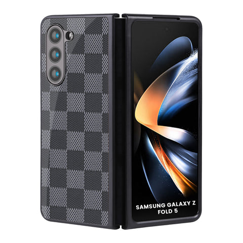 Grey Block Glossy Case for Samsung Galaxy Z Fold5 5G