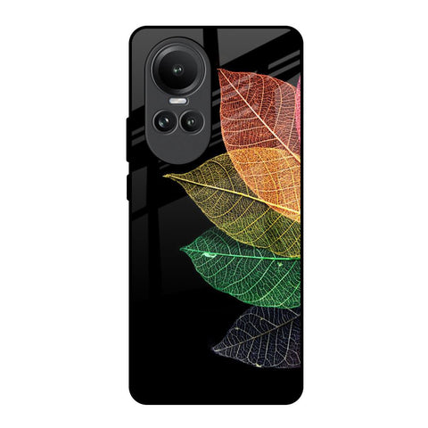 Colorful Leaves Glossy Case for Oppo Reno10 5G