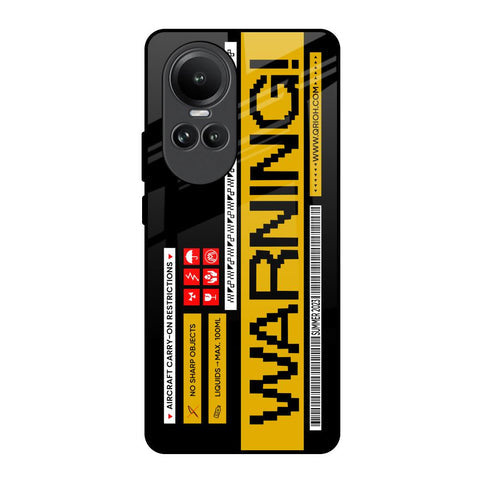 Aircraft Warning Glossy Case for Oppo Reno10 5G