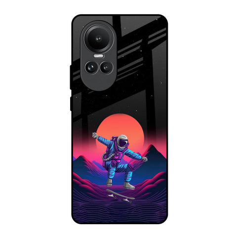 Retro Astronaut Glossy Case for Oppo Reno10 5G